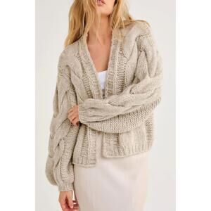 NEW RUMORED mimi cardigan in oatmeal heather